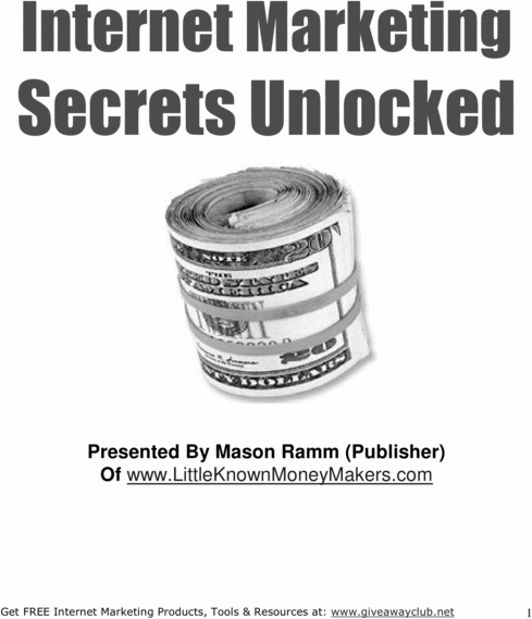 Product picture IM Marketing Secrets