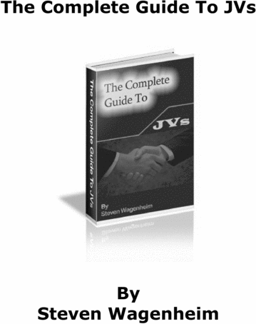 Product picture The complete Guide To Joint Ventures.